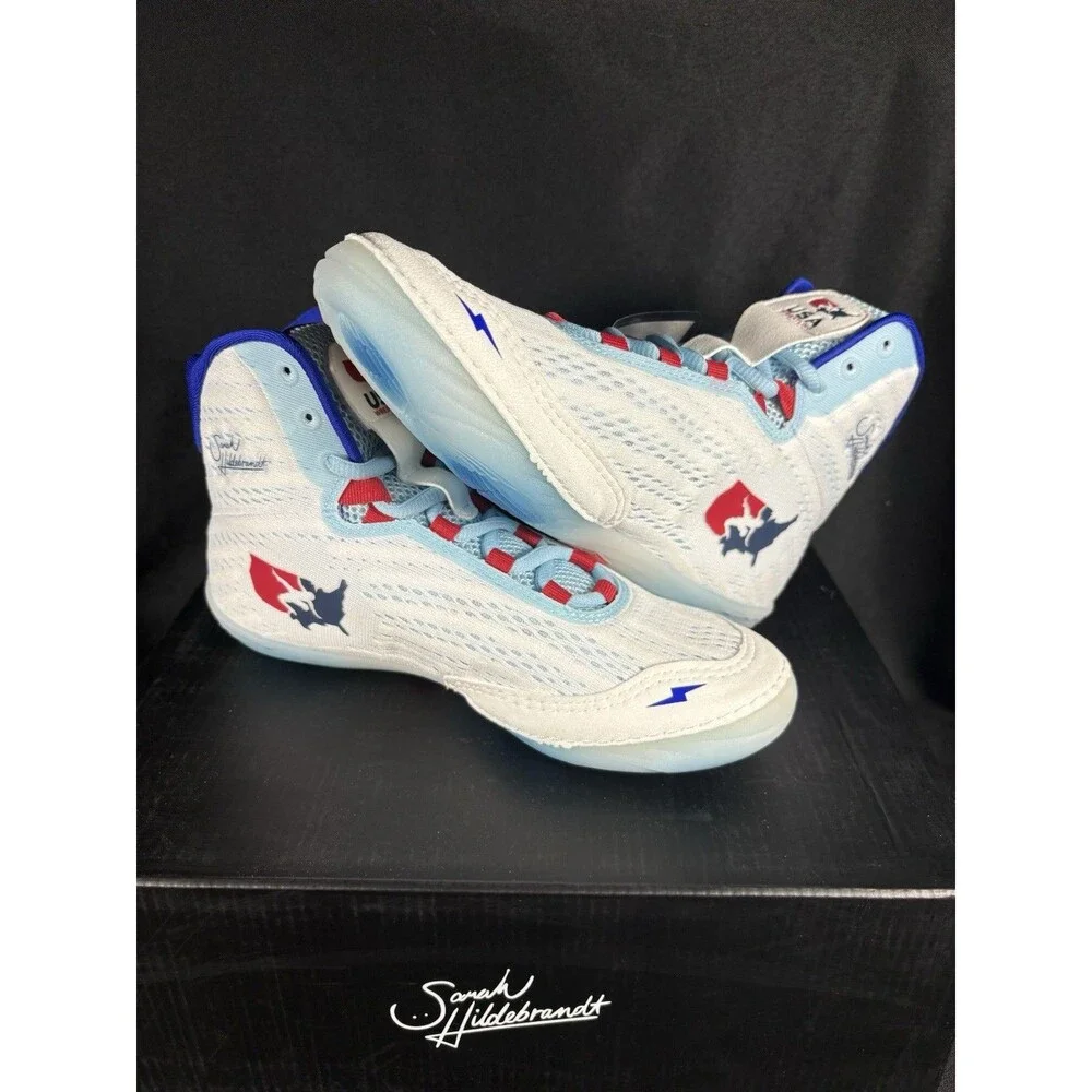 Rudis Sarah Hildebrandt USA Wrestling Shoes Women’s 8 Men’s 6.5 Patriotic Train